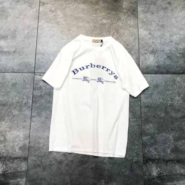 Burberry Archive Logo Print White T-Shirt - 7