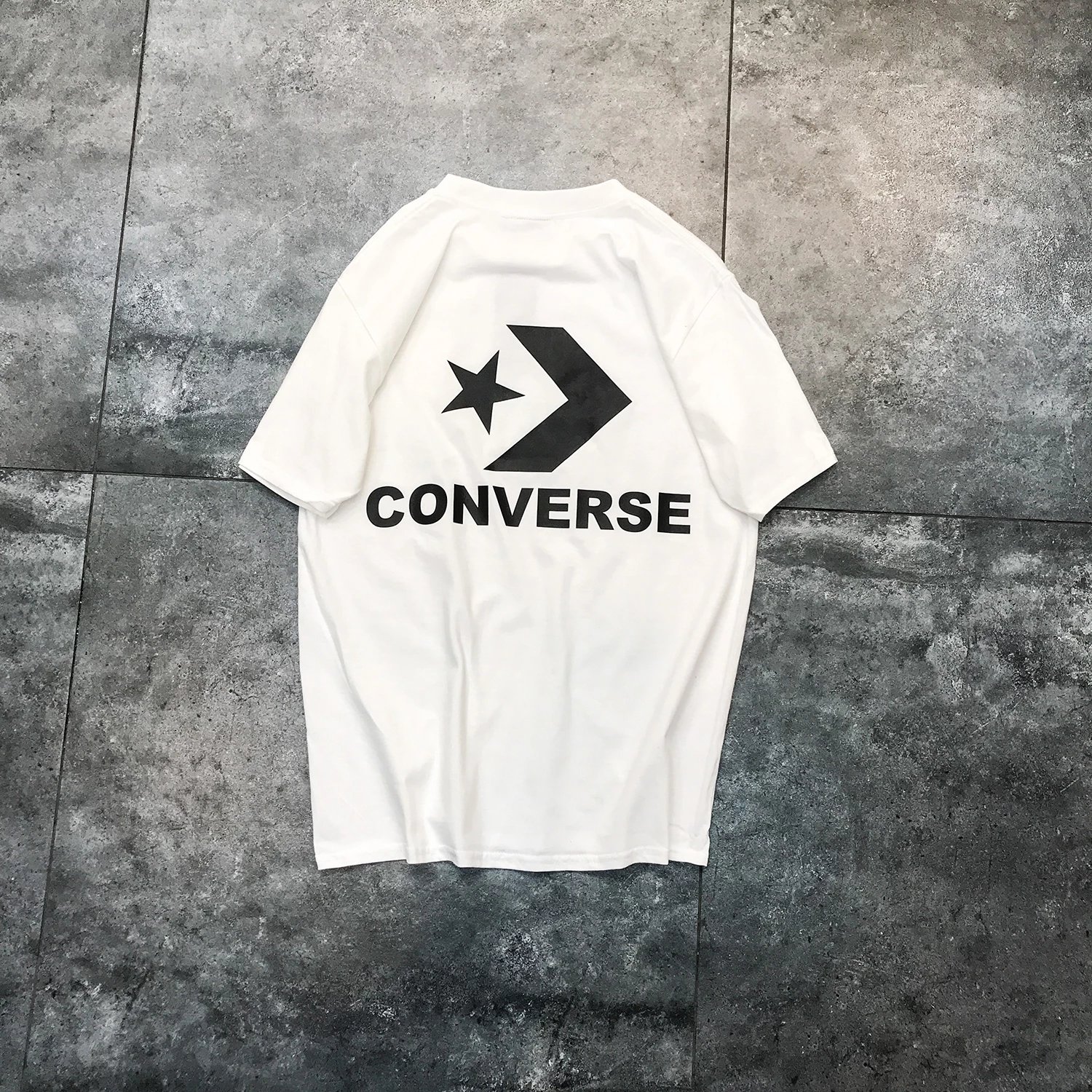 Converse All Star Logo Tee Black T-Shirt Tops.t Shirts - 13