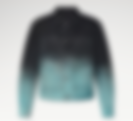 Gradient letter embroidered jacket
