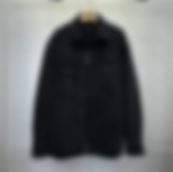 Black Embossed Long Sleeve Shirt