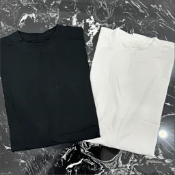 thumbnail for Simple Solid Color Crew Neck T-Shirt (No Standard)