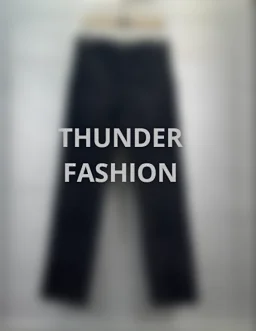 thumbnail for Devoré lettered black trousers