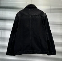 thumbnail for Black embossed coat