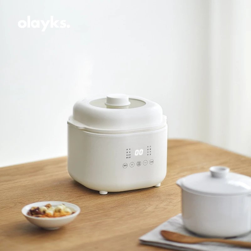 Old Zhao] Genuine Oleks OLK-DZ01S Intelligent Bird's Nest Stewpot OLK-DZ01S Intelligent Bird's Nest Stewpot 1L Boiling Soup Pot Porridge Cooking Magic Home Electric Stewpot Original Packaging