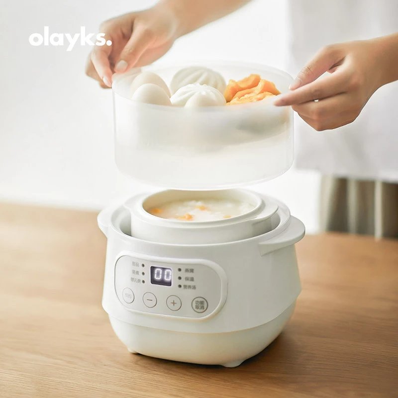 Electric Crock Pot with Steamer