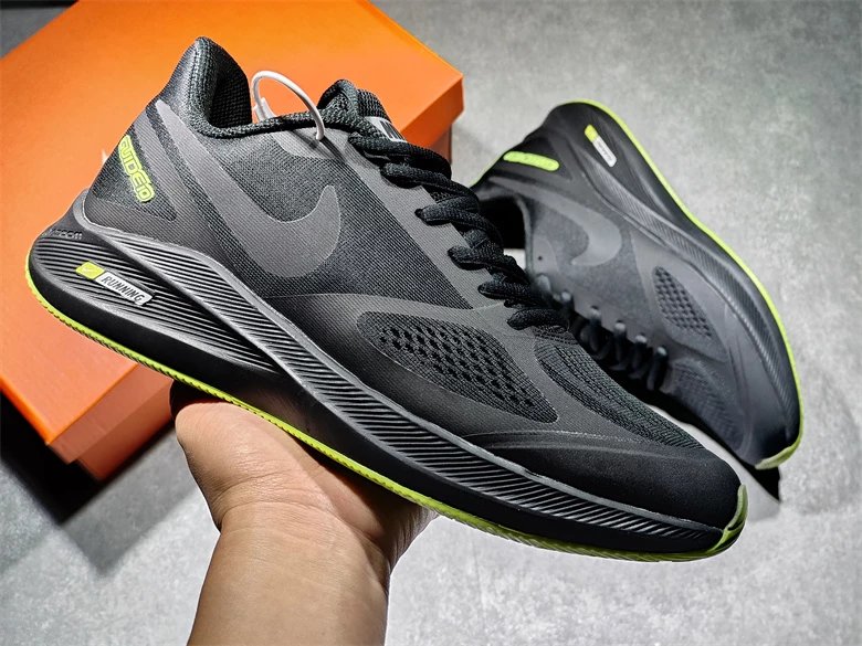 Nike Zoom 7X Black Green Low-Top Running Shoe