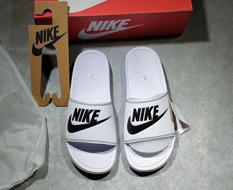 Nike Benassi JDI Black White Slides