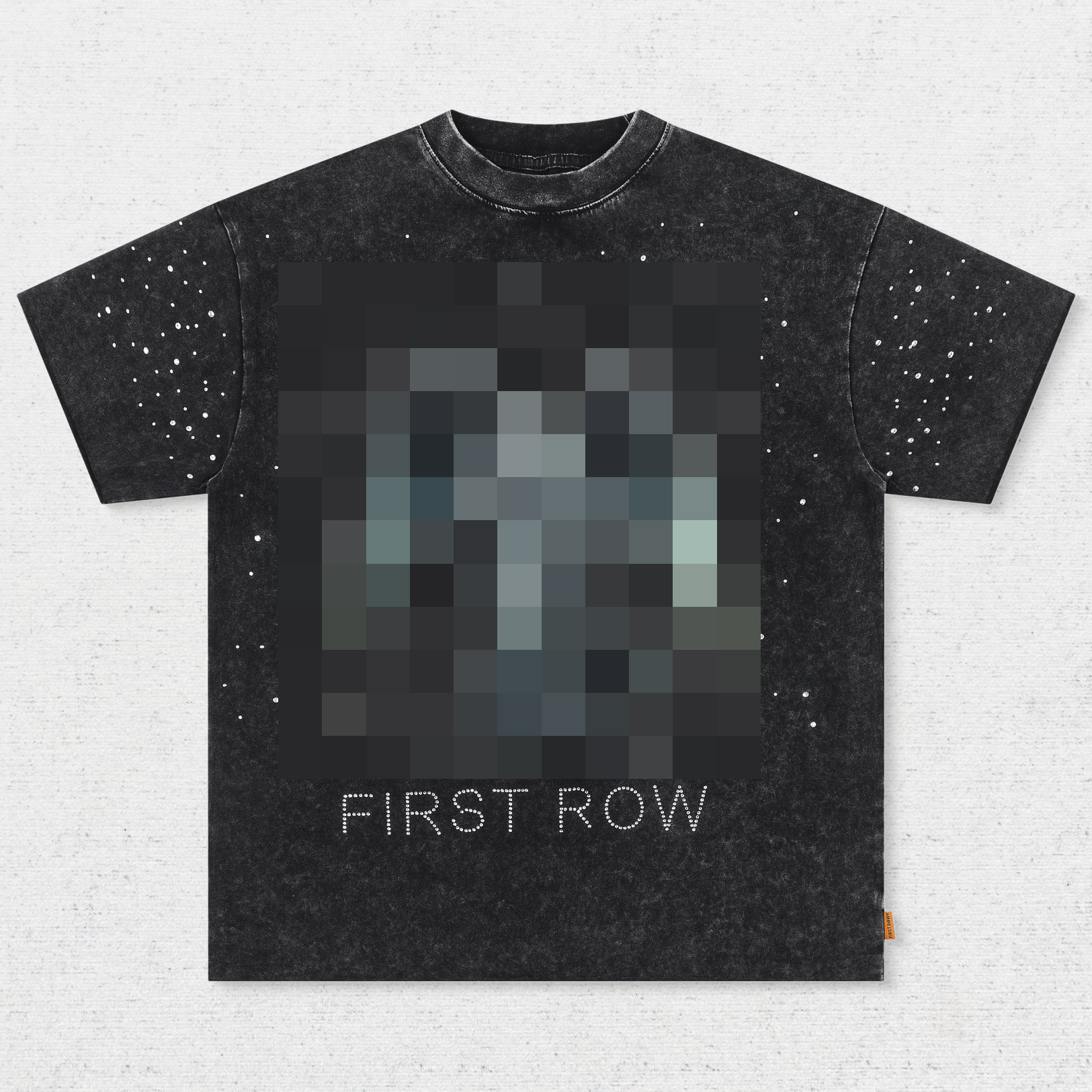 FR Star Dot Letter Rhinestone T-Shirt