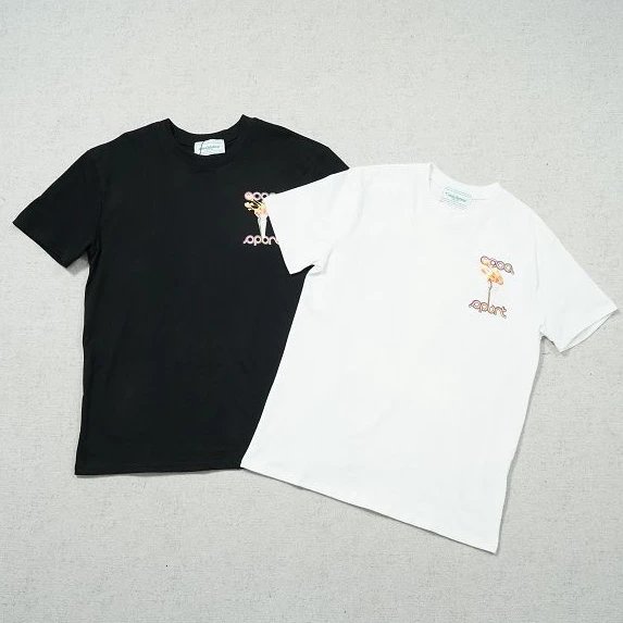 Palm Angels Bear Embroidered Cotton T-Shirt Unisex Streetwear