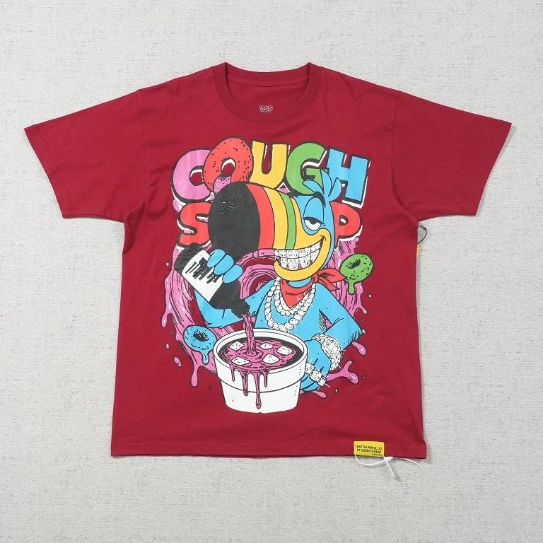 Cou short sleeved red cartoon character print
