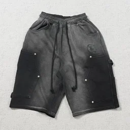 thumbnail for HE短裤褪色侧边纽扣