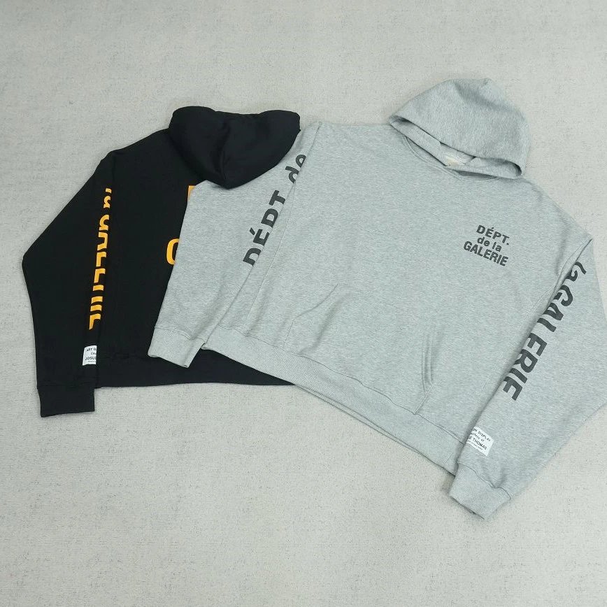 GA Sleeve Letter Print Hoodie R1103