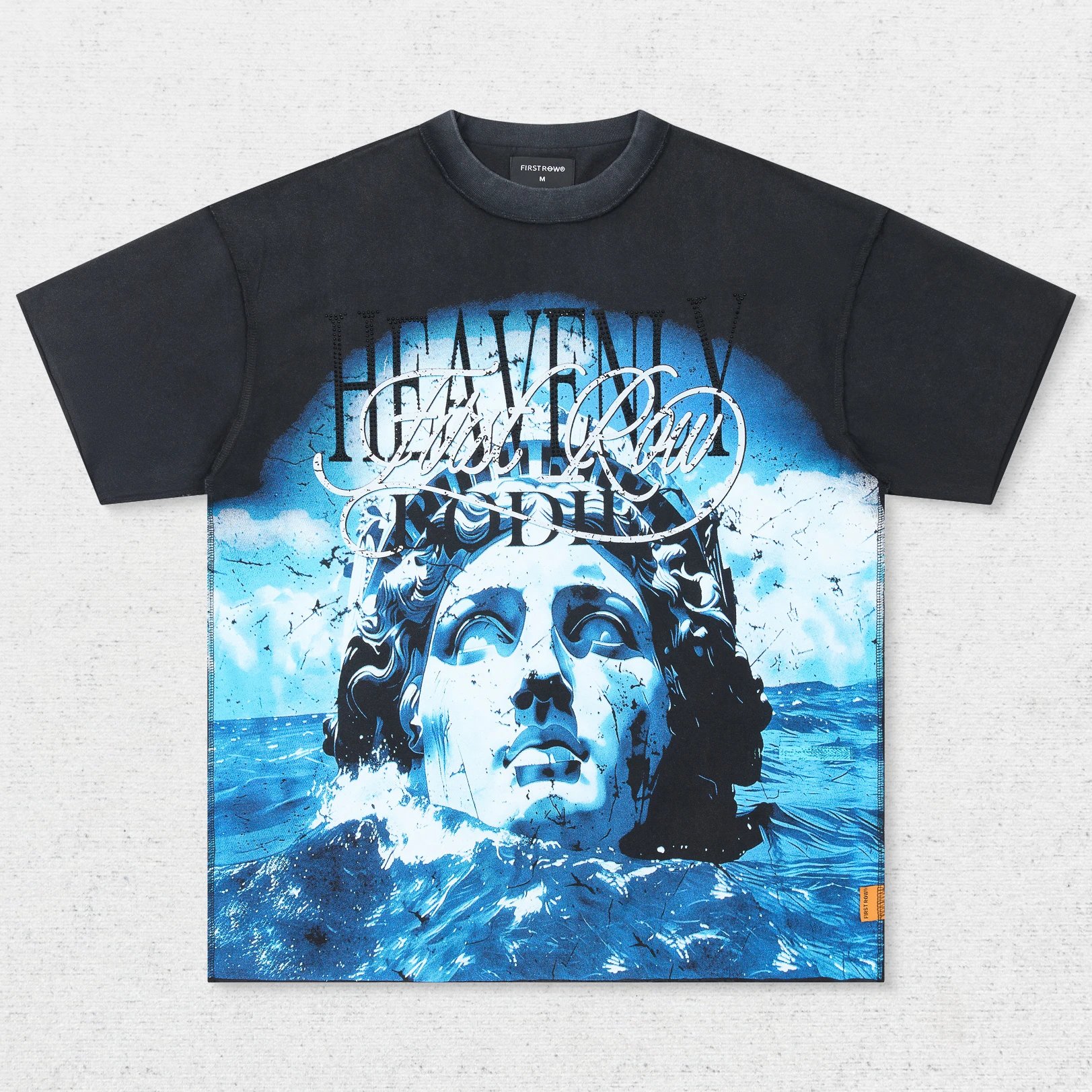 FR Statue Head Wave Print T-Shirt