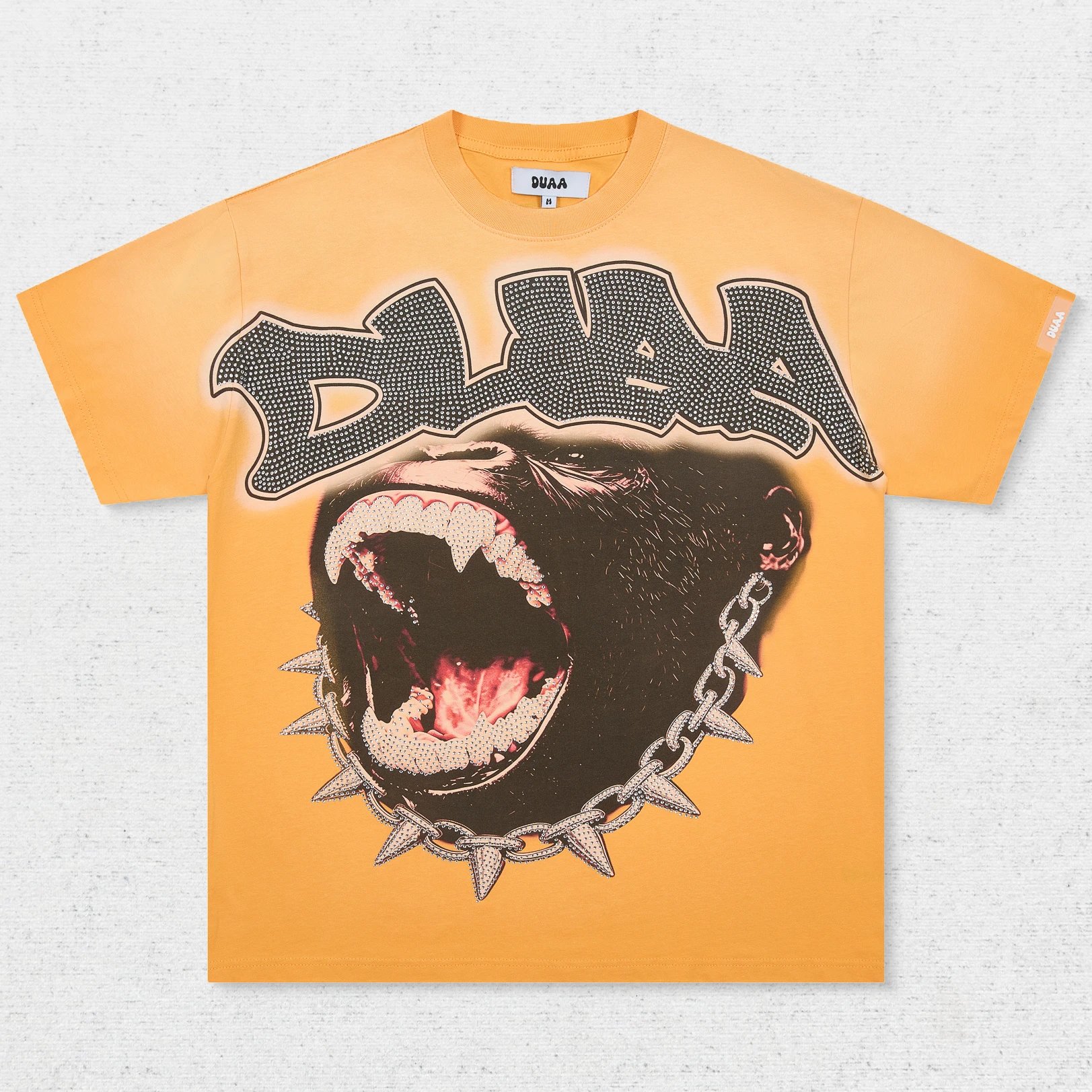 DU Panther Rivet Collar Print T-Shirt