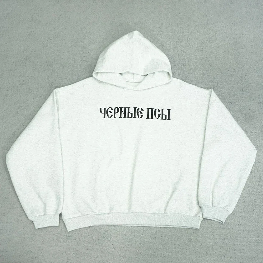 White Hoodie with 'Ч