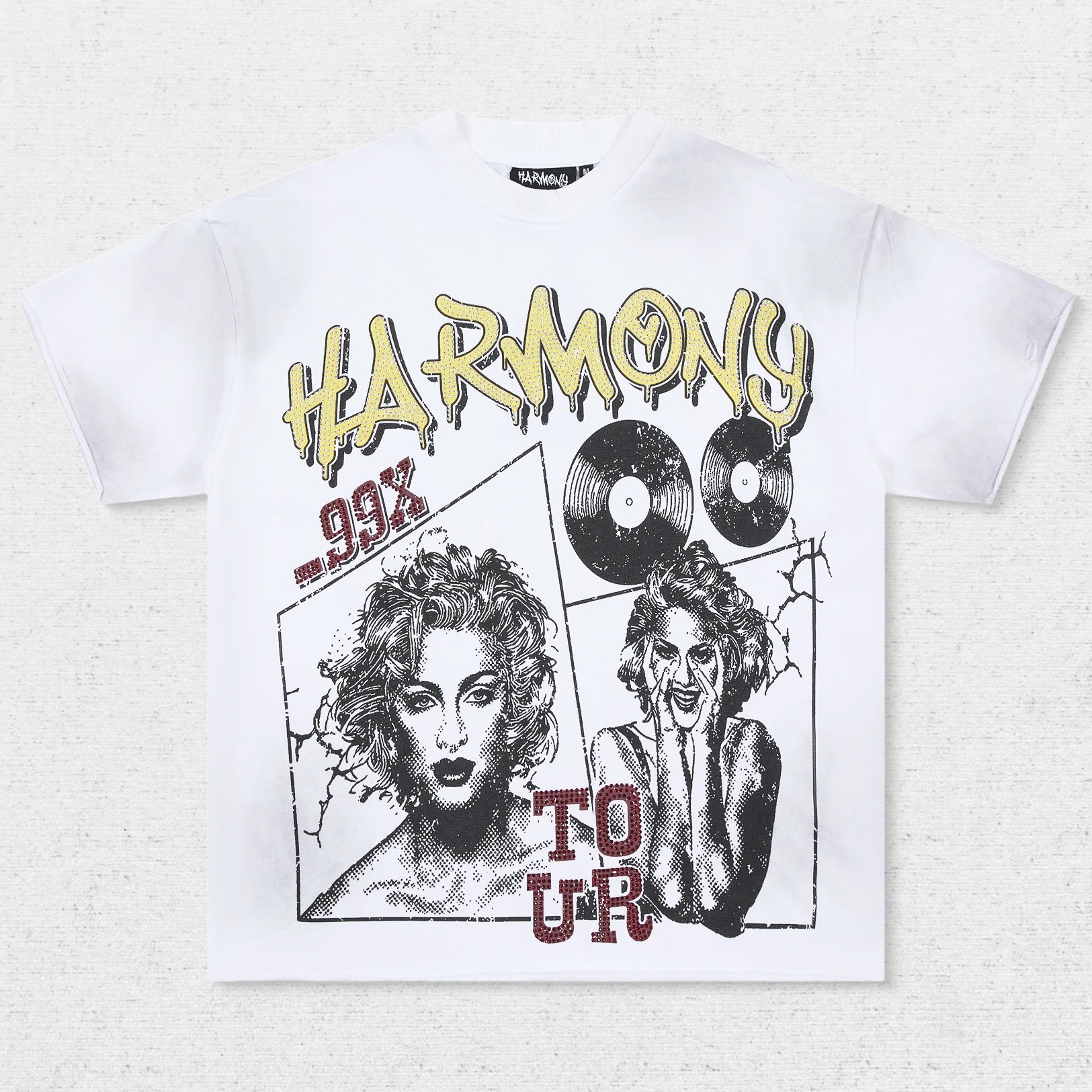 Ha Vinyl Record Character Print T-Shirt