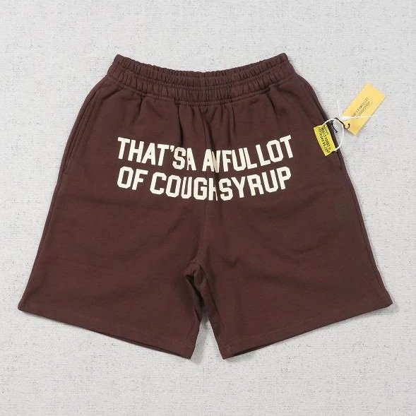 Cou Shorts with White Letter Print