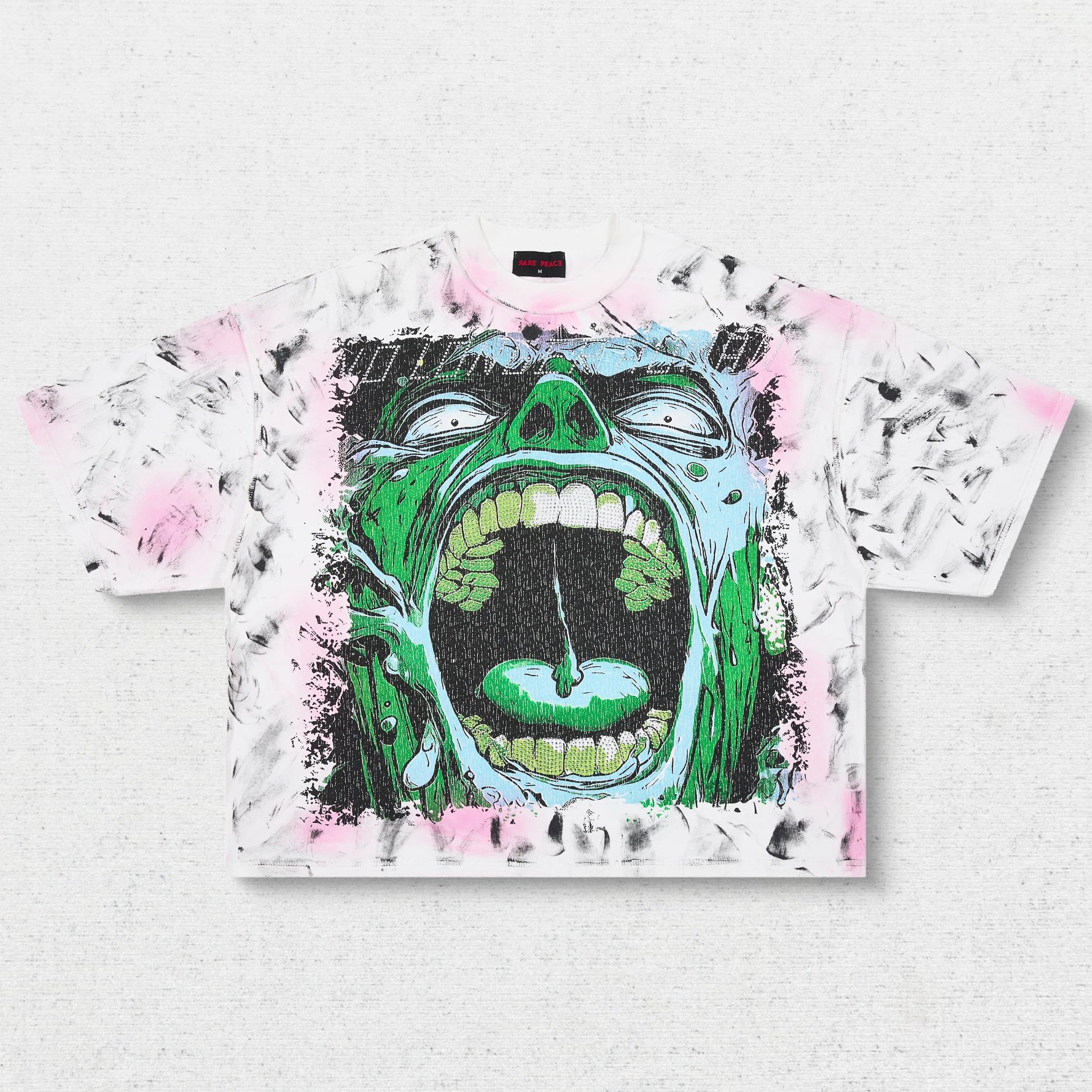 RA Green Monster Head Graffiti T-Shirt