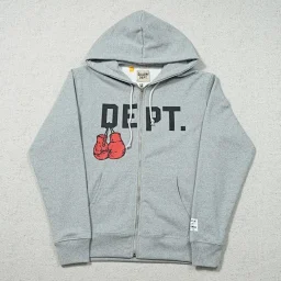thumbnail for GA Sweatshirt Hoodie Zipper Fist Gloves DE Letter 25B