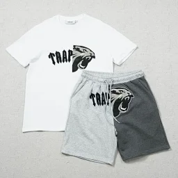 thumbnail for TR short sleeve suit black embroidery cheetah 28PK