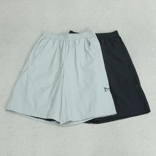 ME shorts black gray side small label 087WMN
