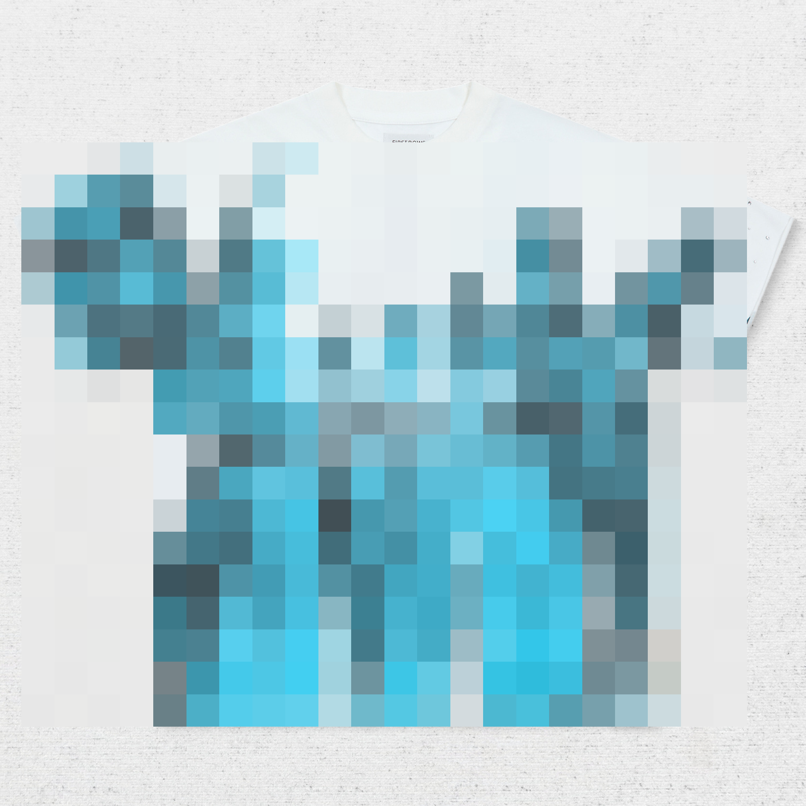 FR Blue Colorblock Rhinestone T-Shirt
