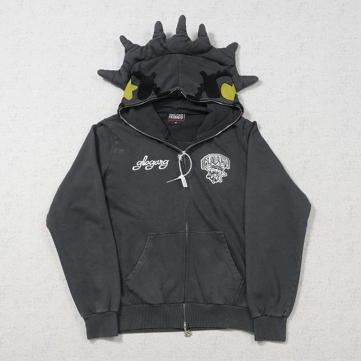 GLO Hoodie with Curved English Text