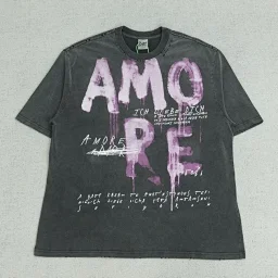 thumbnail for SM short sleeve ripped purple AMO print 492CH