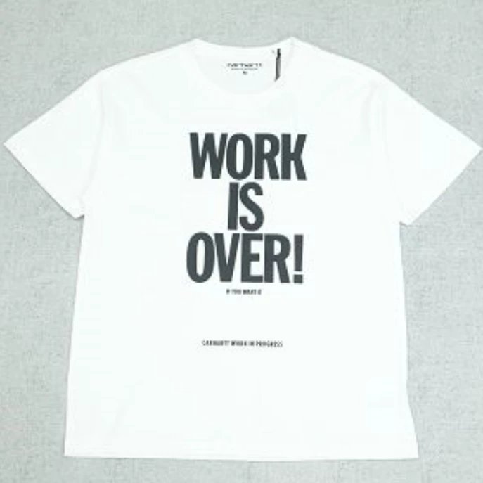 Carhartt Work Is Over White Graphic Cotton T-Shirt
