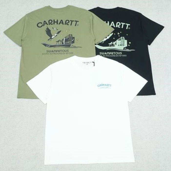 Carhartt White City Bird Graphic Cotton T-Shirt