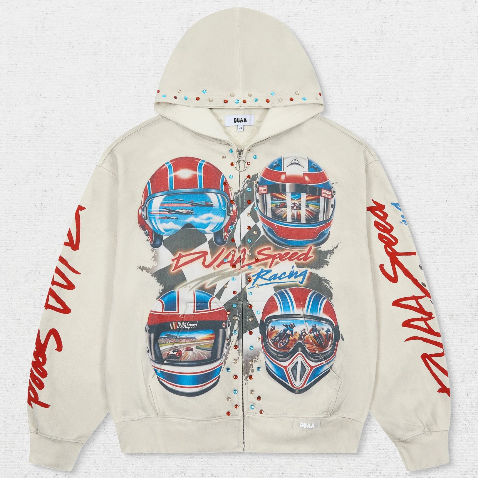 DU Racing Helmet Collage Hoodie