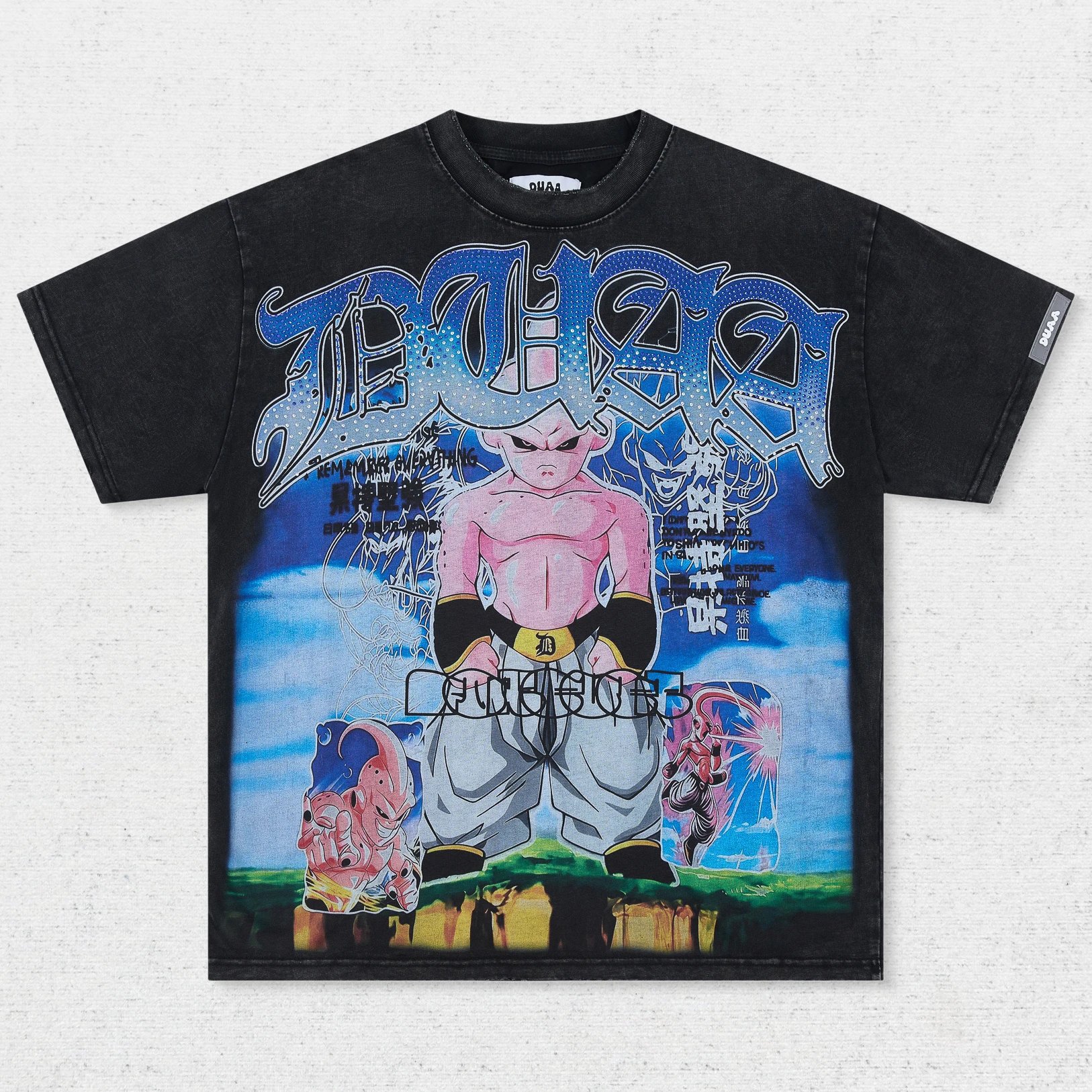 DU Cartoon Character Collage Letter T-Shirt
