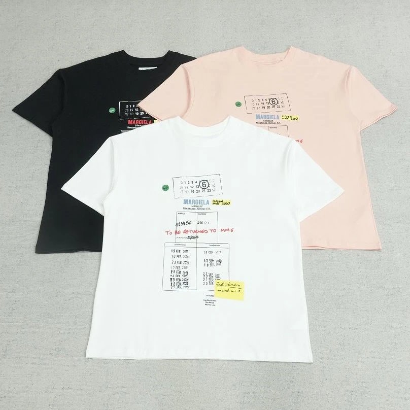 MM6短袖数字手稿印花R1071