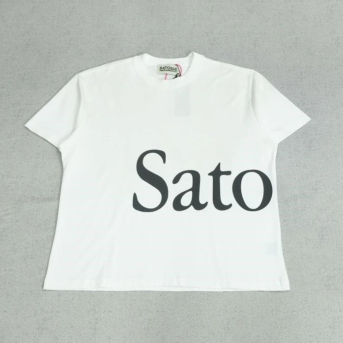 SAT短袖拼接字母洗水做旧R1149