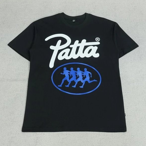 PAT短袖蓝色跑步人物印花R1076