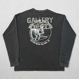 thumbnail for GA long sleeve SKU skull letter 24B