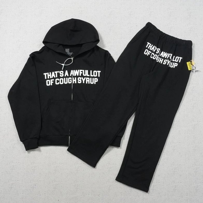 TH Zip-Up Hoodie with Double Row Print