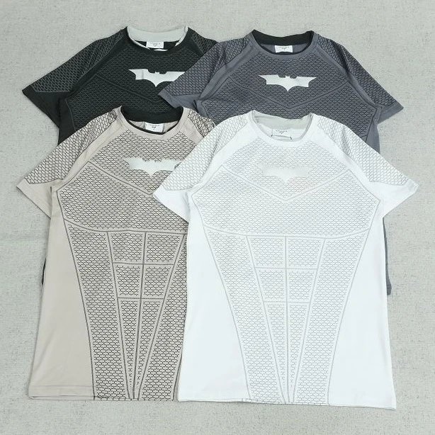 YOU short sleeved bat pattern tight fitting R1073