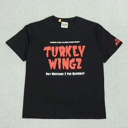 Gallery Dept Turkey Wingz Black Graphic Cotton T-Shirt