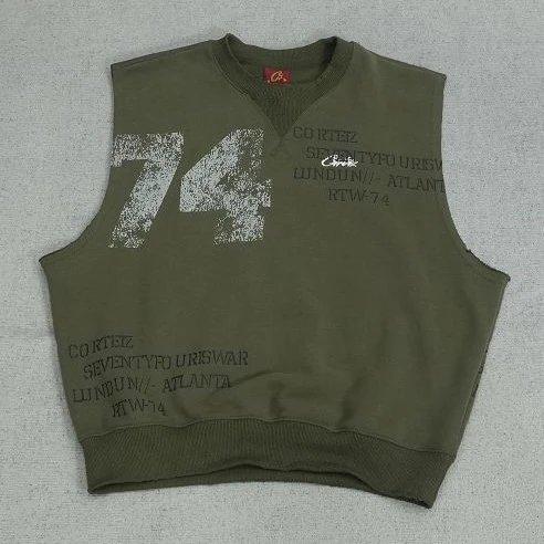 CT背心74数字字母加绒印花R1146