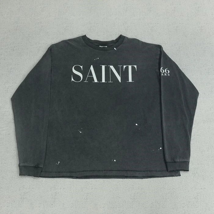 SM White Long Sleeve SAI Letter T1037