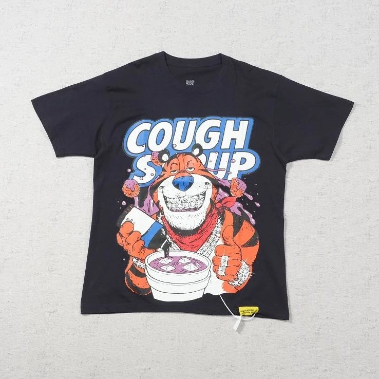 Cou短袖老虎卡通人物印花