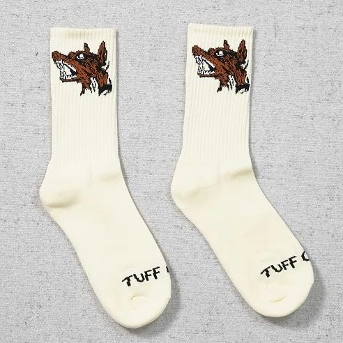 TU Socks Apricot Wolf Head