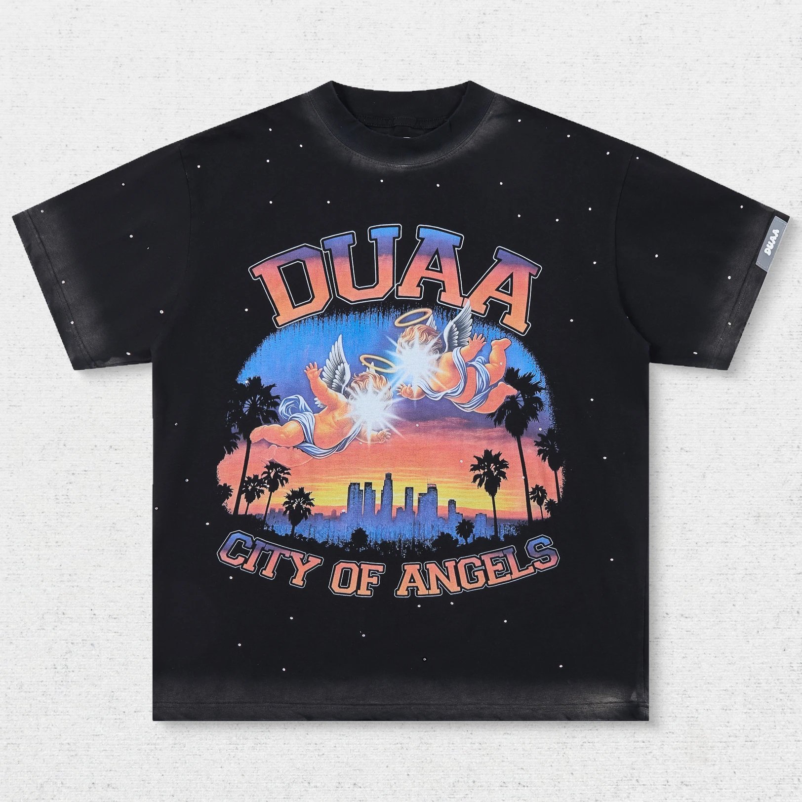 DU Palm Tree Sunset City Print T-Shirt