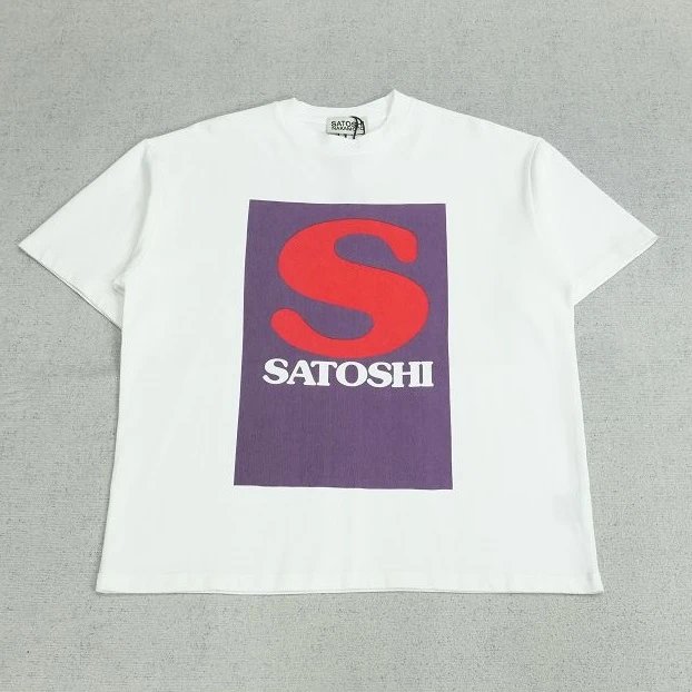 SAT短袖方块字母印花R1120