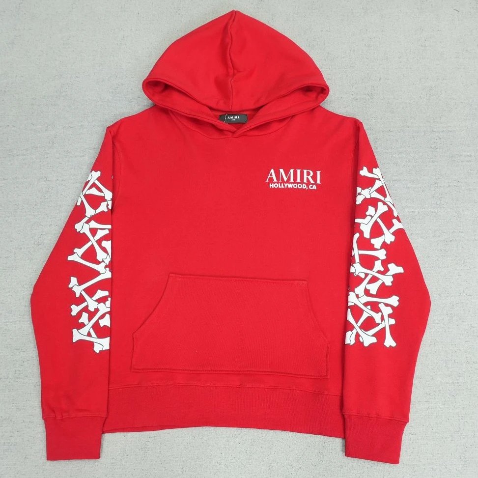AI Hoodie with Bone Print Sleeves N325