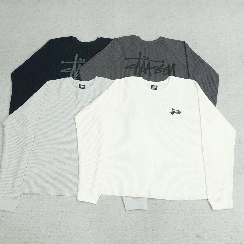 ST Basic Long Sleeve Washed Distressed Letter N379