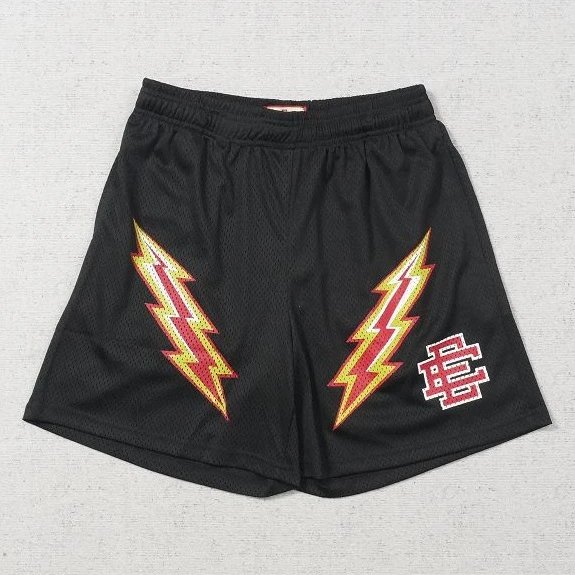 Eric Emanuel Basketball Shorts Mesh Lightning Black