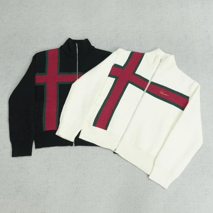 CT sweater red green horizontal vertical 5013WMN