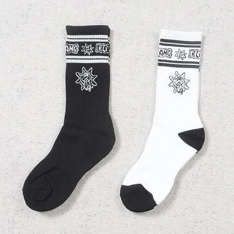GLO Socks Black & White 3